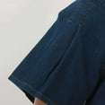 thumbnail image 6 of Women's Casual High Elastic Waisted Wide Leg Flared A Line Pleated Denim Jean Shorts With Pockets, 6 of 6