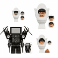thumbnail image 1 of 4 Pc Toilet Man Mini Building Blocks Toy Compatible With Other Building Blocks, Gift For Boys, Age 6 +-Vinsniv, 1 of 2