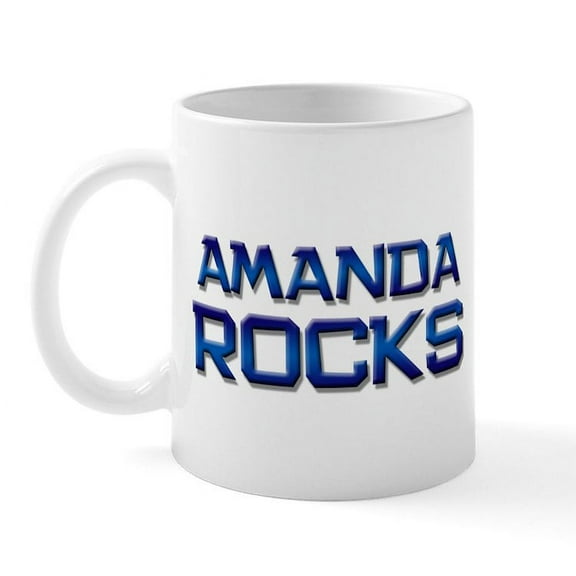 CafePress - Amanda Rocks Mug - 11 oz Ceramic Mug - Novelty Coffee Tea Cup
