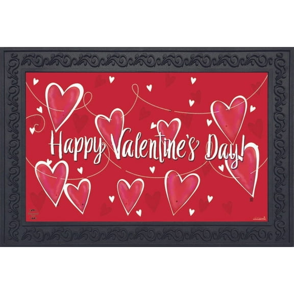 Briarwood Lane String of Hearts Valentine's Day Doormat