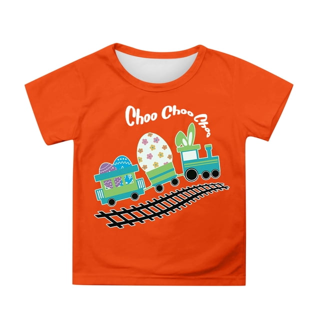 Vêtements Garçon T-Shirt Graphique à Col Rond Tenues d'Été Vêtements Garçons 5-6 Ans