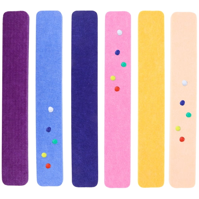 6pcs Felt Bulletin Board Strips Pin Boards Small Bulletin Board Strips Walls Pin Board Strips
