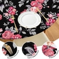thumbnail image 4 of Round Fitted Tablecloth with Elastic Edges Fits 36"-44" Round Tables Pioneer Colorful Floral Waterproof Table Cover Washable Indoor and Outdoor for Party Kitchen Dinner Banquet Patio Picnic, 4 of 7