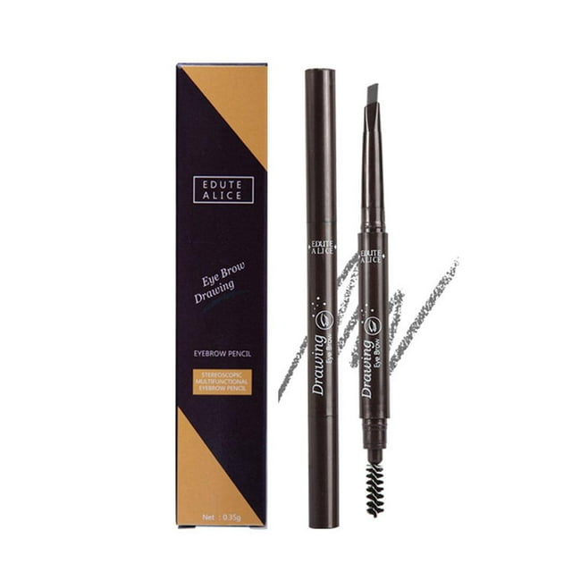 Double Headed Eyebrow Pencil Waterproof Sweat-proof Eyebrow Smooth Makeup Tool