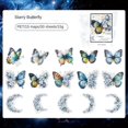 thumbnail image 4 of Pegatinas de Material de Decoración de Cuaderno Retro, Pegatina Decorativa DIY para Etiquetas de Cuaderno, Mariposa Estrellada, 4 of 5