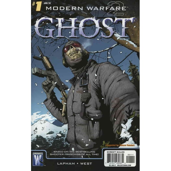 Modern Warfare 2: Ghost #1A VF ; WildStorm Comic Book