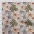 thumbnail image 4 of Soimoi Floral Print, Poly Taffeta Fabric Decor Sewing Fabric By The Yard- 56 Inch WideDecorative Fabric For Outdoor Upholstery, Umbrellas And Home Accents-Green, 4 of 5