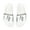 White, variant on Effete Feline Claw Marks Scratch Men Removable-Strap Sandals