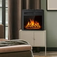 thumbnail image 2 of Electric Fireplace Inset 18-Inch Wide, 1500W Recessed and Freestanding Heater with Remote Control, Adjustable Flame Brightness, Inserted Decorative Fireplace for Home, 2 of 10