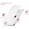 thumbnail image 3 of Designed for iPhone 14 Pro 6.1 inch,Sparkly Cute Clear Case for Women Girls,Glitter Bling Flexible Soft TPU Silicone Bumper Protective Cover for iPhone 14 Pro,Clear, 3 of 11