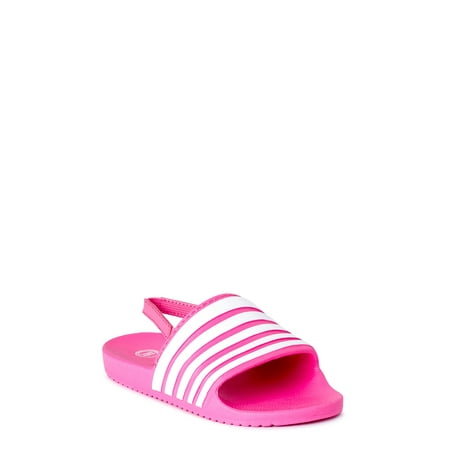 Wonder Nation Striped Slide Sandals (Toddler Girls)