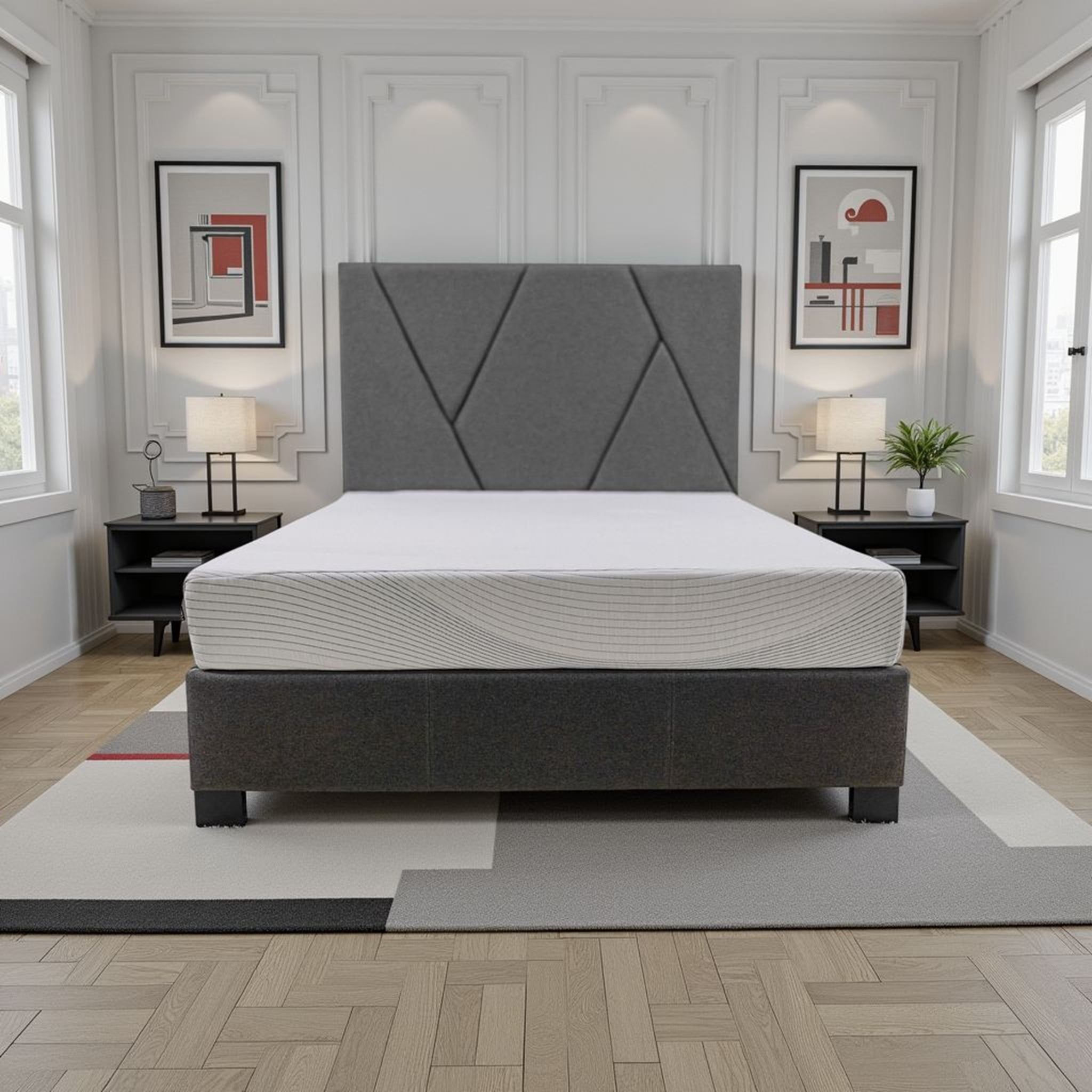Bridgevine Home 8 inch Regen Cooling Copper Infused Memory Foam Adult Mattress, Cal King Size