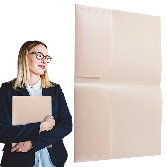 1 Pack Plastic Folders with Pockets, Heavy Duty 2 Pocket Folders, Letter Size Poly File Folders No Prongs, Assorted Colors School Folders for Students, Office and Home