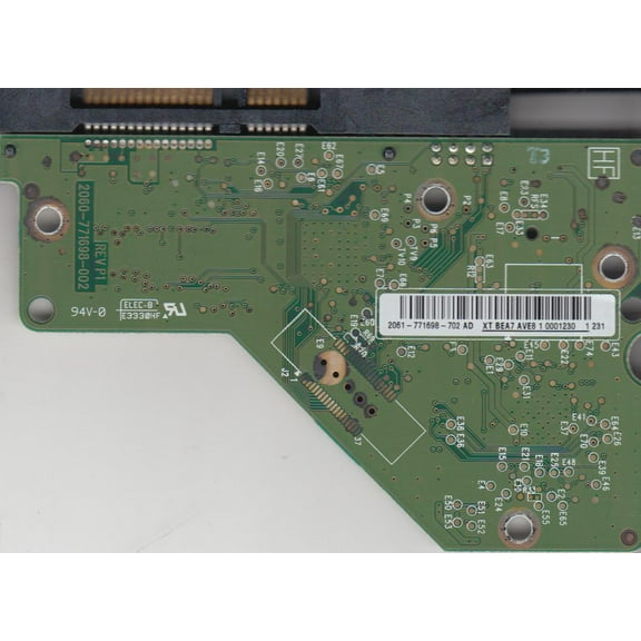 WD10EADS-114BB1, 2061-771698-702 AD, REV P1, WD SATA 3.5 PCB