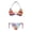 Cartoon Mushroom Flower Rainbow, variant on Starry Sky Galaxy Print Two Piece Bikini Set Stylish Women's Swimwear for Beach Pool Vacation Quick Dry Adjustable Halter Removable Pad