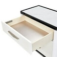 thumbnail image 5 of Tuxedo 3-Drawer Nightstand with Marble Top - Piano Keyboard, 5 of 13