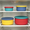 thumbnail image 6 of KSENDALO Reusable Silicone Food Storage Containers from Large 2100mL to 400ml, Ideal for Meal Prep Containers, Lunch Box,Travel, Camping, Multicolors, 6 of 9