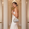 thumbnail image 6 of Deeceymbur Rhinestone Sparkling Clutch Handbag with Chain Strap Metal Accents for Evening Wedding Party, 6 of 9