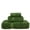 Green, variant on BC BARE COTTON Luxury Hotel & Spa Quality Collection, 100% Turkish Cotton, 750+ GSM, Eco Friendly Towel Set, Kitchen Dobby Border Towels, Bath Towel, Hand Towel, Washcloths - 3 Piece, Moss