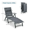 thumbnail image 2 of Gymax 2PCS Aluminum Patio Chaise Lounge Reclining Chair w/ 7 Backrest Positions, 2 of 10