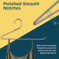 thumbnail image 4 of Metal Pants Hanger Set - 20 Pieces Elegant Non-Slip Closet Space Saving Hanger Set for Pants, Trouser, Blankets, and Jeans with Open Ended Sleek Design - Gray, 4 of 7