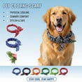 thumbnail image 2 of Cooling Dog Bandana Scarf, Reusable Summer Cooling Pet Neck Wrap for Heat Relief & Heatstroke Prevention, Lightweight Chilling Dog Scarf for Outdoor Walking, Travel & Grooming, 2 of 9