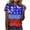 Q3-Holiday Patriotic Graphic Tees, variant on NSLGXD Womens 4th of July Shirts Casual American Flag Print Patriotic T shirts Tunic Short Sleeve Tees Flowy Crew Neck Blouses Tops Plus Size S-5XL