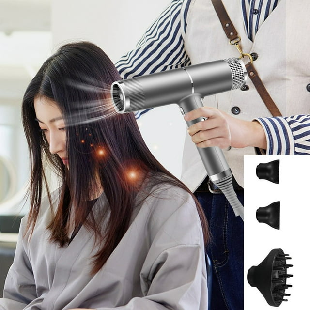 mtvxesu Hair Dryer, Lightweight Travel Hair Dryer For Normal And Curly Hair, Including Curly Hair Styling Nozzle Hair Dryer Smart Inverter High Power Sale