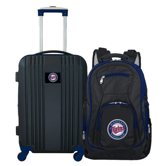 MLB Minnesota Twins 2-Piece Luggage and Backpack Set