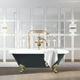 thumbnail image 5 of Altair Kerta 67" x 29" Acrylic Clawfoot Soaking Bathtub in Glossy Gray, 5 of 14
