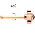 thumbnail image 4 of Body Candy Womens 20G 6mm 316L Steel Nose Ring Octogram Star Nose Stud Nose Bone 1/4, 4 of 7