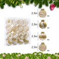 thumbnail image 3 of 16 Pack 60mm/2.36 In Red and Gold Christmas Ball Ornaments, Shatterproof Plastic Xmas Tree Decorations, Large Hanging Ornaments Set for Holiday Party Home Wedding Décor, 3 of 6