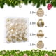 thumbnail image 3 of pstuiky Paquete de 16 adornos navideños bolas de Navidad de 60 mm grandes adornos de plástico transparente para árbol de Navidad decoraciones colgantes para Navidad., 3 of 6