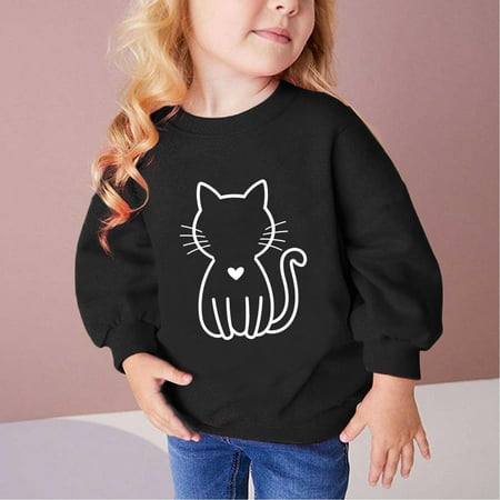 

Boutique Children s Clothing Clearance Sales Fall And Winter Middle Big Girls Boys Heart Print Long Sleeve Top Sweater