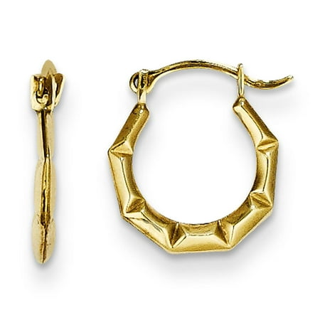14K Gold Hoop Childrens Kids Earrings Jewelry
