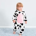 thumbnail image 4 of Disfraz de vaca para niños pequeños - Mono adorable de vaca de felpa de 80 cm JM, 4 of 4