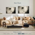 thumbnail image 4 of Elephant Stock White Horse Eye Wall Art - Horizontal Canvas Wall Art - Living Room Wall Decor - Animal Canvas - Beige And Gray Decor - 39" x 26", 4 of 8