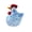 Blue, variant on lanema Blown Glass Chicken Figurine Handmade Art Glass Rooster Statue Sculptures
