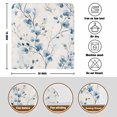 thumbnail image 4 of Spring Lake Chair Covers Set of 8 Blue Flower Floral Eucalyptus Leaves Vintage Chair Back Covers Stretch Removable Washable Slipcovers Protector for Dining Room Kitchen Party Decor, 4 of 5