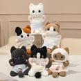 thumbnail image 6 of Black Cat Plush Toy Cute Kitten Stuffed Animal Soft Hugging Toy for Kids Girls Birthday Gift and Room Decor, 6 of 6