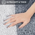 thumbnail image 3 of Exclusivo Mezcla Toilet Rugs U-Shaped 20x24, Extra Soft Non Slip Absorbent Water Microfiber Bath Rugs, Machine Washable Quick Dry Bath Mats for Toilet, Gradient Navy Blue, 3 of 8