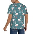 thumbnail image 2 of Fotbe Flamingo Baseball Jersey Shirt for Men and Women, Casual Short Sleeves Button Down T-Shirt-X-Large, 2 of 9