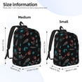 thumbnail image 3 of Lsque Colorful Insect Pattern Canvas Daypack, Durable Backpack, High-quality Versatile Backpack,Vintage Compact Backpack-Small, 3 of 6
