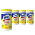 thumbnail image 5 of Lysol Disinfectant Wipes, Multi-Surface Antibacterial Cleaning Wipes, For Disinfecting and Cleaning, Lemon and Lime Blossom, 80 Count (Pack of 4), 5 of 9
