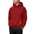 thumbnail image 5 of Youth Sport Hoodie Kids Boys Cargo Hooded Sweatshirt Long Sleeve Pullover Running Hiking Teen Hoodies Fashion Jumper School PE Tops, 5 of 6