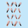thumbnail image 5 of Fofosbeauty 24pcs Press on False Nails Tips, Coffin Fake Nails, Pumpkin Skeleton, 5 of 9