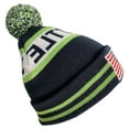 thumbnail image 2 of Aihccy US Flag Seattle City Football Embroidery Classic Pom Cuff Seattle Beanie Hat Cuffed Winter Soft Beanie Knit Pom Hat Cap Green, 2 of 8