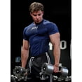 thumbnail image 3 of Youngla T-Shirt Fashion Sports Fitness T-Shirt Quick-Drying Breathable Stretch Fitness Shirt Jogger Sports and Fitness Running Training Quick-Drying Short Sleeve Size S, 3 of 9