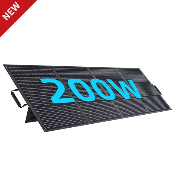 ABOK 200W Foldable Solar Panel for Solar Generators, Lightweight Portable Solar Charger for Camping, RV & Home Emergency Backup