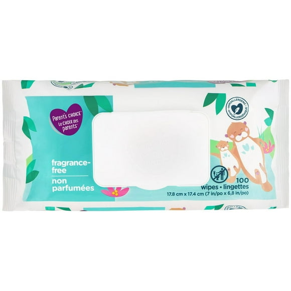 Lingettes non parfumées Le choix des parents 100 lingettes